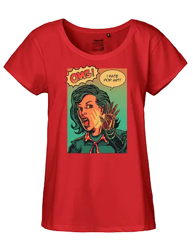 i hate popart - popart, warhol, andy warhol, art, print, retro - Fairtrade Girl Shirt
