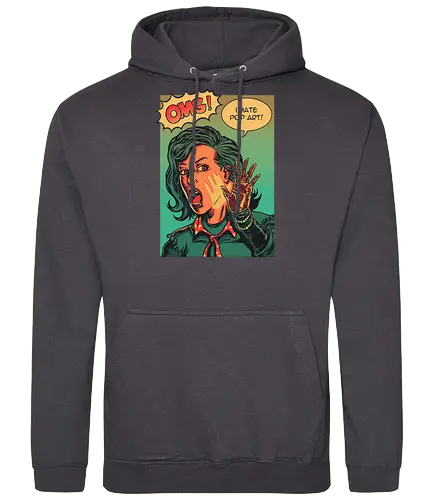 i hate popart - popart, warhol, andy warhol, art, print, retro - Standard Hoodie