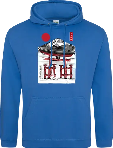 Torii of Itsukushima Shrine sumi e