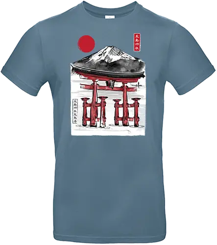 Torii of Itsukushima Shrine sumi e - japan, sumi-e, nippon - Standard T-Shirt