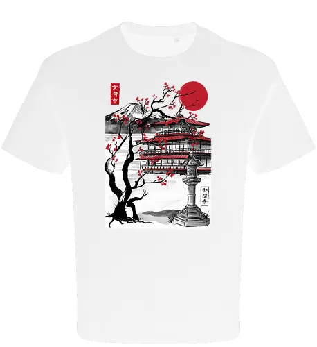 Temple of the Golden Pavilion sumi e