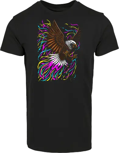 Tribal eagle splashing