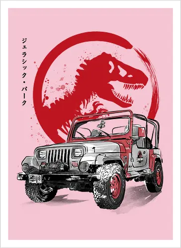 Jeep Wrangler YJ Sahara sumi e