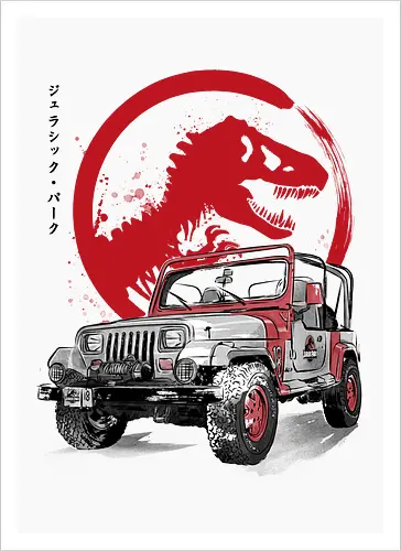 Jeep Wrangler YJ Sahara sumi e