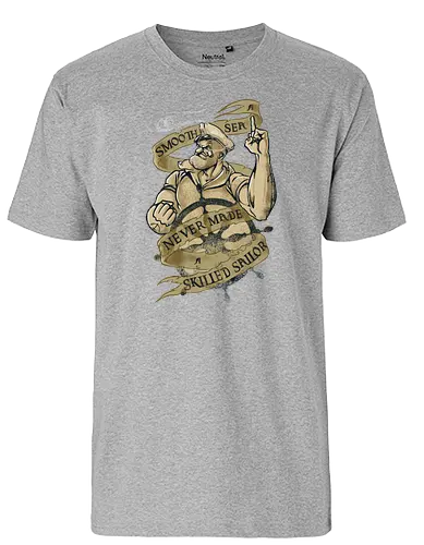 Skilled Sailor - popeye, olive, sailor, popeye the sailor man, cartoon, comic, s - Fairtrade T-Shirt