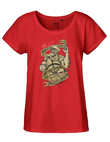 Skilled Sailor - popeye, olive, sailor, popeye the sailor man, cartoon, comic, s - Fairtrade Girl Shirt