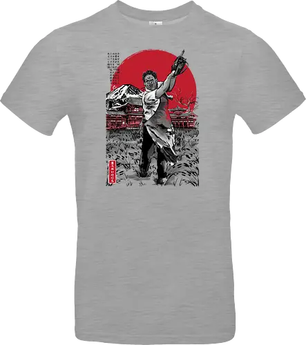 Leatherface in Japan sumi-e