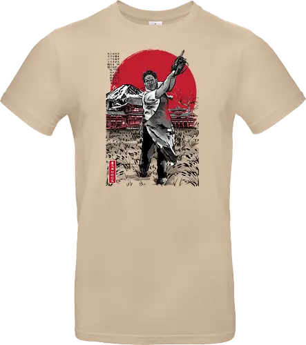 Leatherface in Japan sumi-e