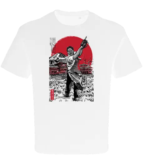 Leatherface in Japan sumi-e