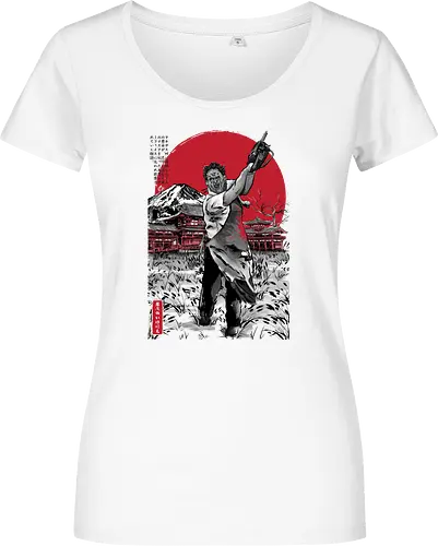 Leatherface in Japan sumi-e