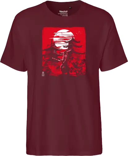 Samurai warrior in feudal Japan - japan, samurai, temple, shrine - Fairtrade T-Shirt