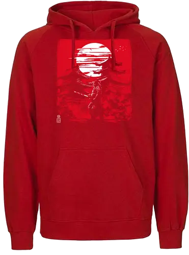 Samurai warrior in feudal Japan - japan, samurai, temple, shrine - Fairtrade Hoodie