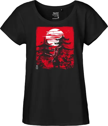 Samurai warrior in feudal Japan - japan, samurai, temple, shrine - Fairtrade Girl Shirt