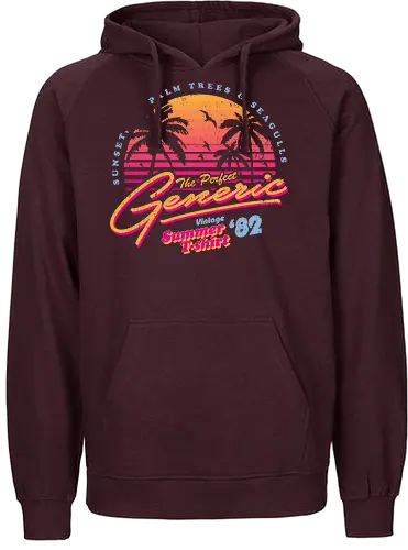 Generic Vintage Summer Shirt - sommer, holidays, palmen, Palmtrees, sun, sonne, Sonnenschein, Generisch - Fairtrade Hoodie