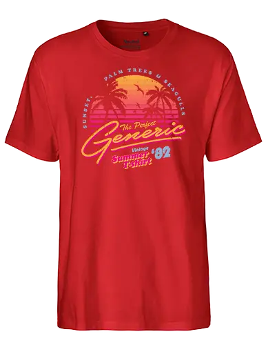 Generic Vintage Summer Shirt - sommer, holidays, palmen, Palmtrees, sun, sonne, Sonnenschein, Generisch - Fairtrade T-Shirt
