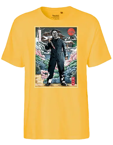 Myers in Japan - halloween, Michael, horror, slasher - Fairtrade T-Shirt