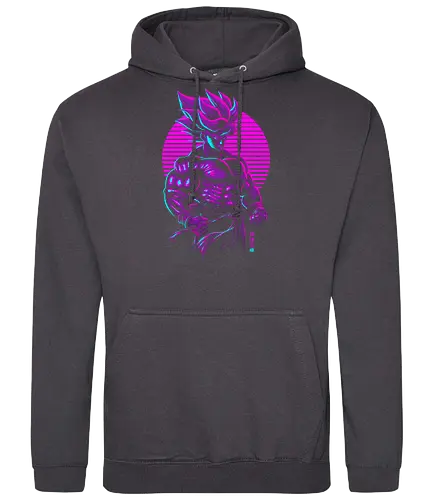 Retro Next level - neon, anime, manga, dragon - Standard Hoodie