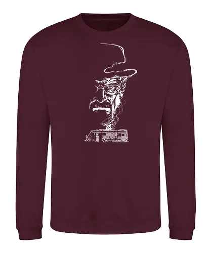 Heisenberg Smoke - heisenberg, serie, meth, crystal meth, walter, white, brking bad - Sweatshirt