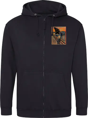Secret history behind the scream - Munch, der schrei, painting - Hoodie Jacke
