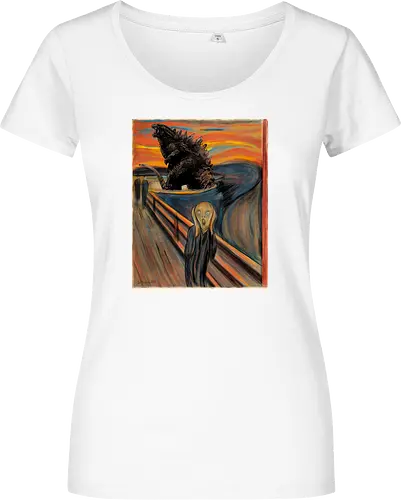 Secret history behind the scream - Munch, der schrei, painting - Damen T-Shirt