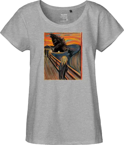 Secret history behind the scream - Munch, der schrei, painting - Fairtrade Girl Shirt