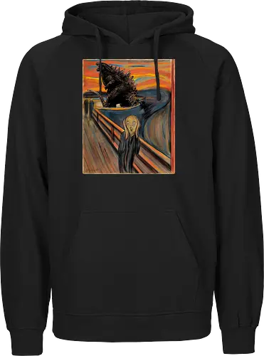 Secret history behind the scream - Munch, der schrei, painting - Fairtrade Hoodie