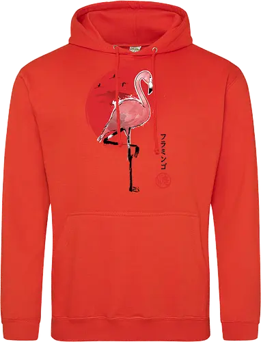 Flamingo sumi e