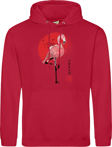 Flamingo sumi e