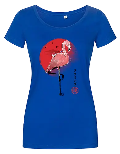 Flamingo sumi e