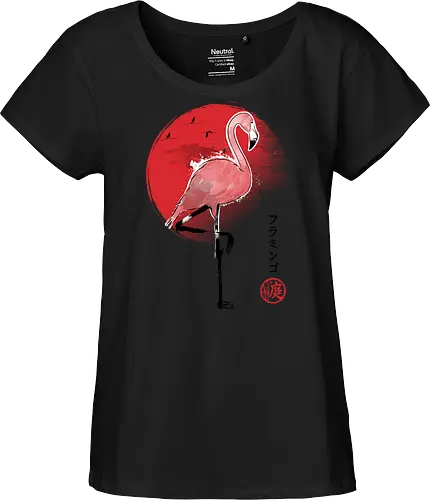 Flamingo sumi e