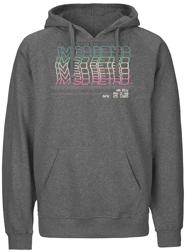 Retro - retro, tv, Interference, Bildstörung, video, VHS - Fairtrade Hoodie