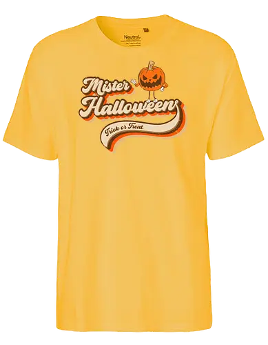 Mister Halloween - pumpkin, kürbis, Trick or treat - Fairtrade T-Shirt