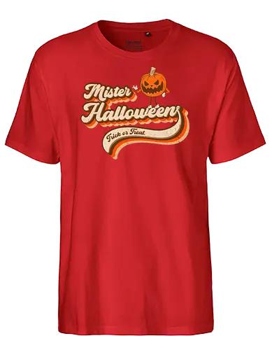 Mister Halloween - pumpkin, kürbis, Trick or treat - Fairtrade T-Shirt