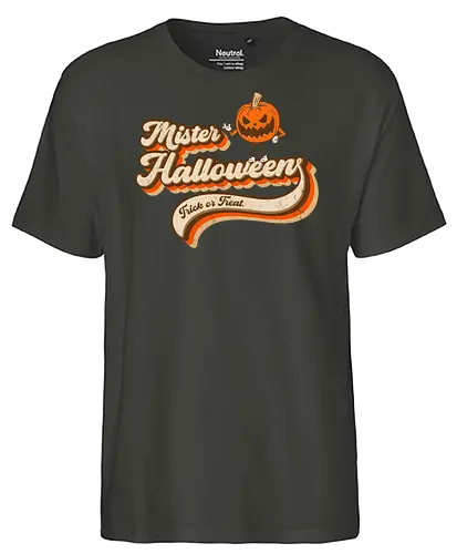 Mister Halloween - pumpkin, kürbis, Trick or treat - Fairtrade T-Shirt