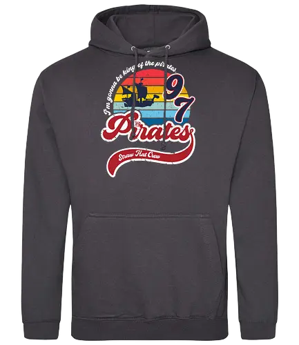 King of the pirates - luffy, Straw hat, piece, retro - Standard Hoodie