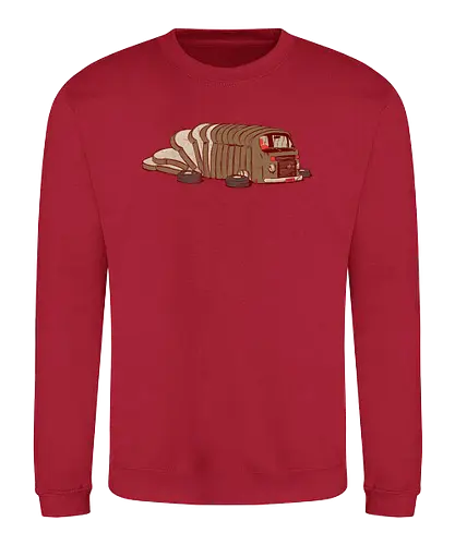Loafwagen - Loaf, brot, Laib, auto, camper, bulli, brd - Sweatshirt