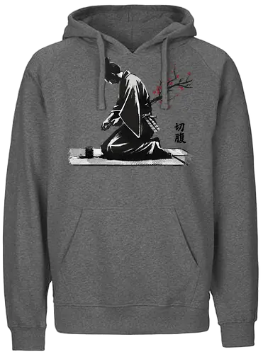 Death and life - leben, tod, sakura - Fairtrade Hoodie