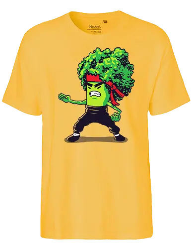Brocco Lee - brokkoli, broccoli, ninja, fighter, kung fu, fighting, lee - Fairtrade T-Shirt