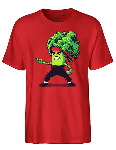 Brocco Lee - brokkoli, broccoli, ninja, fighter, kung fu, fighting, lee - Fairtrade T-Shirt