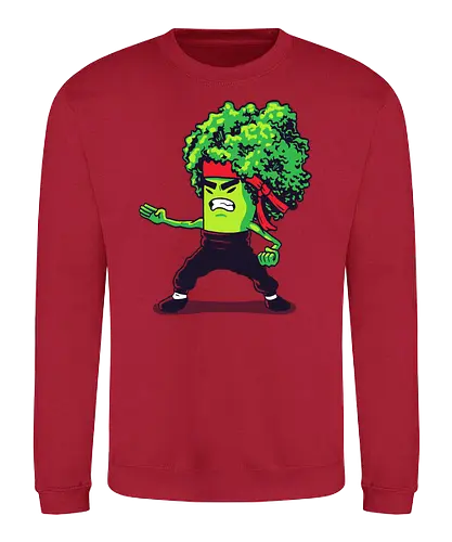 Brocco Lee - brokkoli, broccoli, ninja, fighter, kung fu, fighting, lee - Sweatshirt