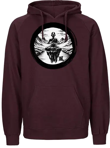 Air nomad sumi e - bender, air, avatar, sumi-e - Fairtrade Hoodie