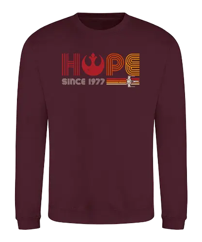 HOPE since 1977 - Hoffnung, space opera, retro, movie - Sweatshirt