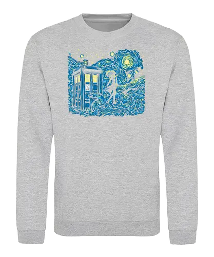 Dreams of Time and Space - starry night, stars, timetravel, doctor, who - Sweatshirt