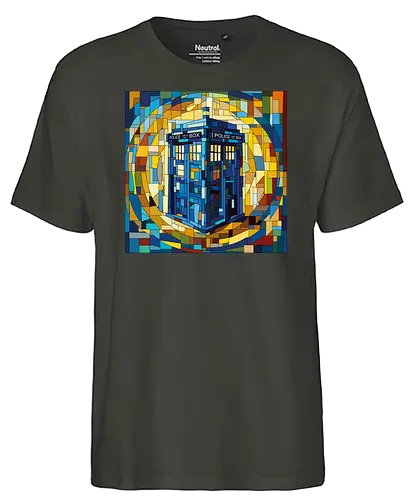 Cubist time and space - timetravel, art, kunst, doctor, who - Fairtrade T-Shirt