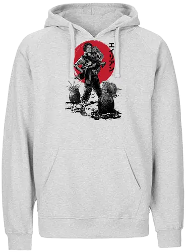 The rescue of Newt sumi e - alien, retro, movie - Fairtrade Hoodie