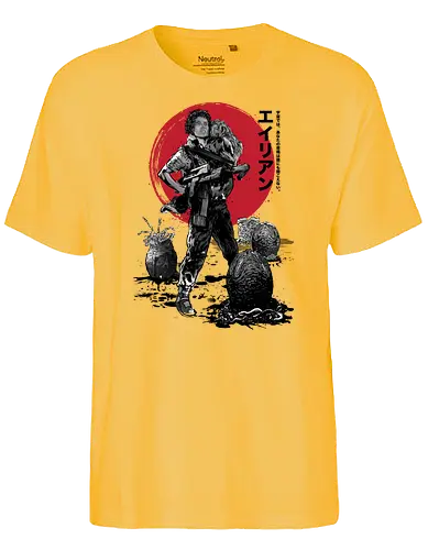 The rescue of Newt sumi e - alien, retro, movie - Fairtrade T-Shirt