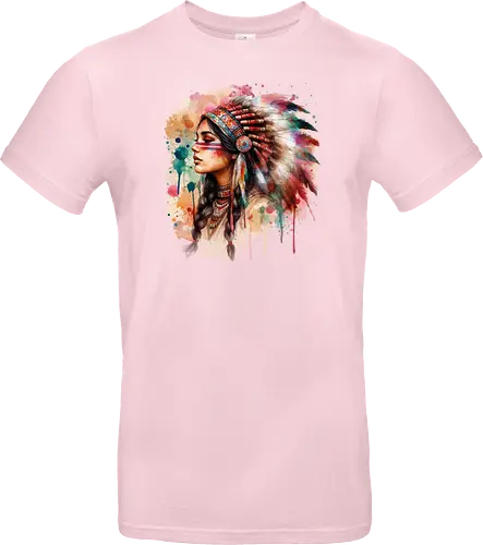 Native american woman watercolor