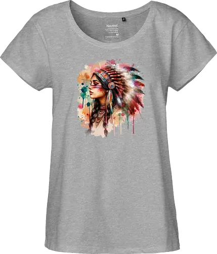 Native american woman watercolor