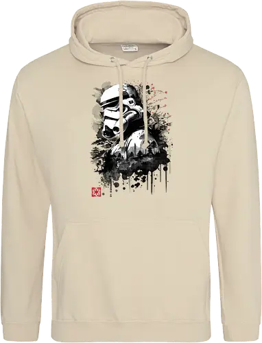 Trooper in the forest sumi e - space opera, scifi, space - Standard Hoodie
