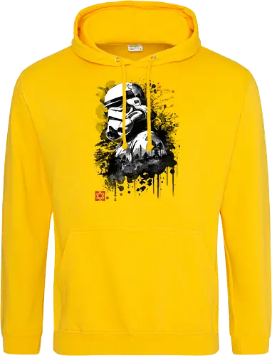 Trooper in the forest sumi e - space opera, scifi, space - Standard Hoodie